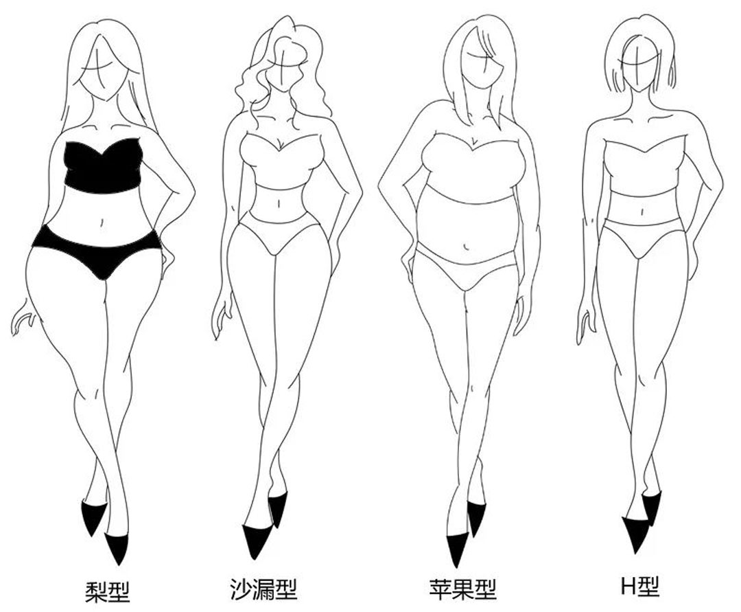 女人身材分类图片